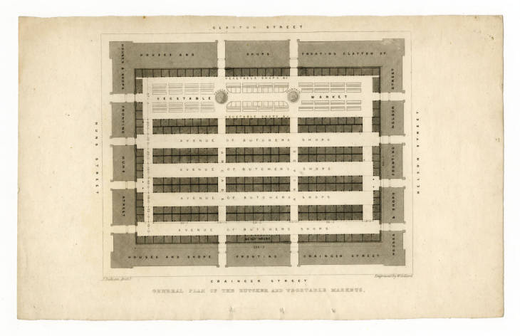 General Plan of the Butcher and Vegetable Markets