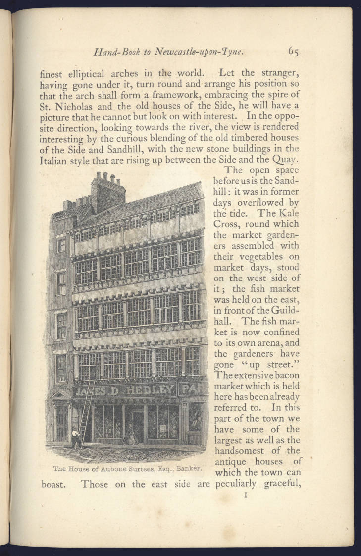 Page 65 with illustration of the House of Aubone Surtees (mother of Bessie Surtees)