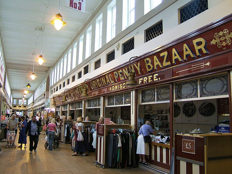 Photograph of the front of the Penny Bazaar